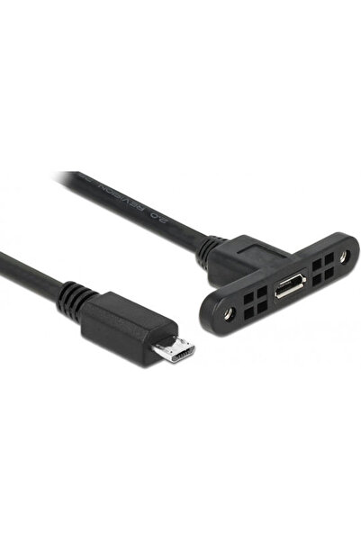 DELOCK Καλώδιο USB 2.0 1μ micro A-θηλυκό σε B-αρσενικό (85246)