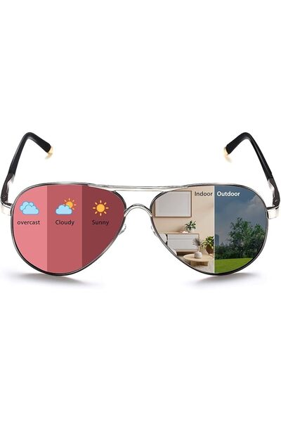 GENERAL ROCKNIGHT Polarized Aviator Sunglasses for Men Women Metal Flat Top S...