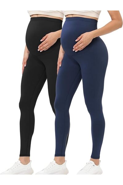 GENERAL Buttergene Women's Maternity Leggings over the Belly Pregnancy Active...