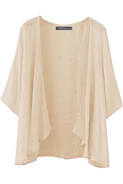 ZANZEA Women Chiffon Kimono Cardigan Open Front Capes Sheer Shrug Top Swim Be...
