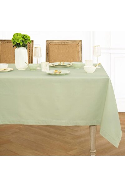 Solino Home Cotton Linen Hemstitch Table Runner – 14 x 36 Inch White Table Ru...