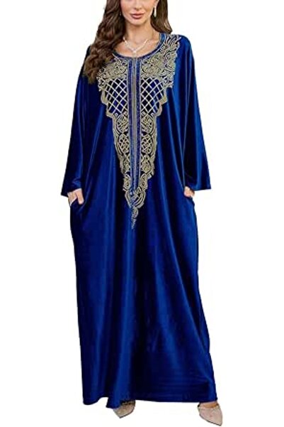 GENERAL Women's Cotton Kaftan Loungewear Boho Homewear Oversized Kimono Maxi ...