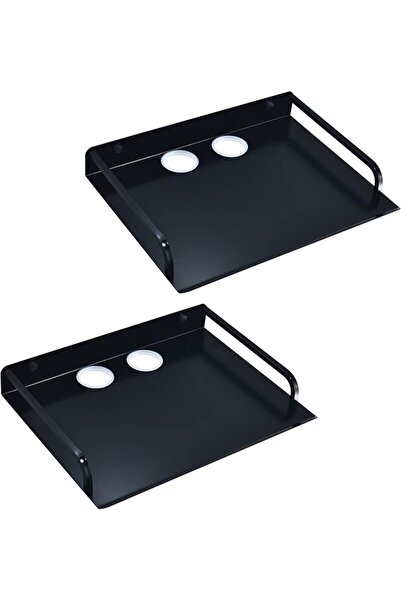 GENERAL HNVNER Floating TV Components, Metal Router Shelf, TV Box Mount Multi...