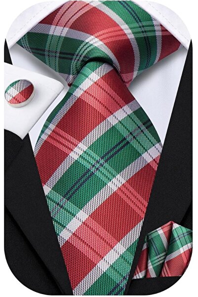 Dubulle Mens Paisely Silk Tie for Men Necktie and Pocket Square Set