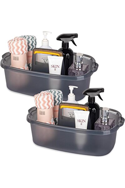 JiatuA Large Cleaning Supplies Caddy Portable Shower Basket Supply Organizer ...