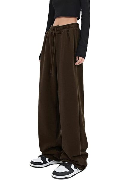 GENERAL Womens Wide Leg Sweatpants Casual Loose Yoga Pants Comfy Lounge Jogge...