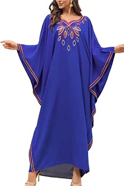 GENERAL Women's Summer Long Beach Dress Kimono Maxi Kaftan Cover ups