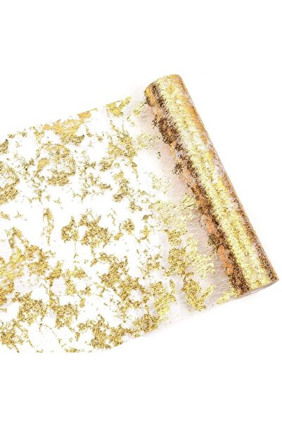 Generic Brand Gold Table Runner - Decorative Fabric - 2-Pack, 28cm x 5m Each ...
