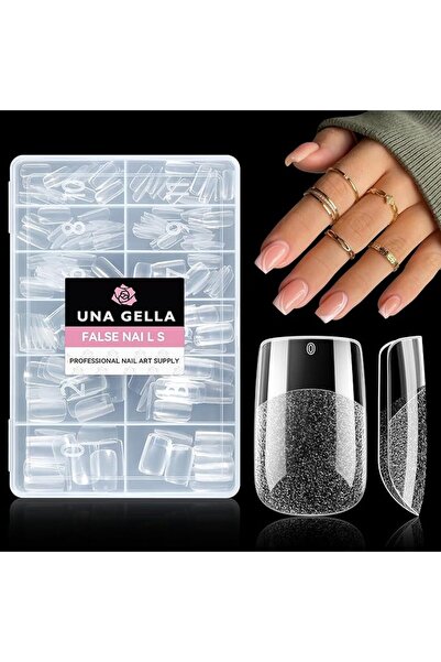 UNA GELLA Stiletto Nail Tips - 216Pcs Medium Stiletto Fake Nails Full Cover F...