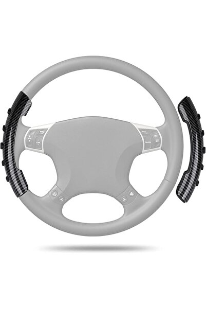 ELECDON Carbon Fiber Steering Wheel Cover, Non Slip Steering Wheel Grips Boos...