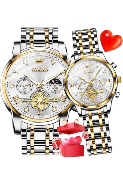 OLEVS Ladies Watches Rose Gold Japanese Quartz Female Watches for Women Water...