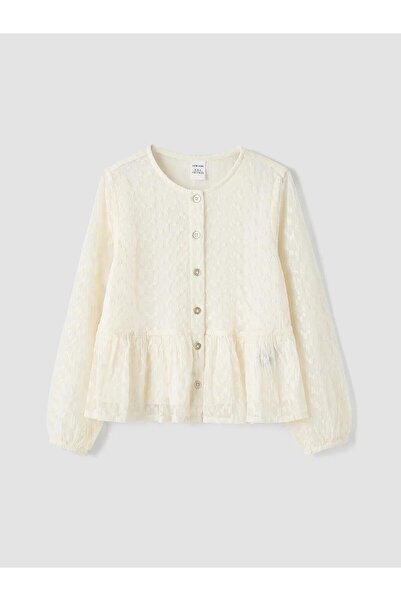 LC Waikiki Crew Neck Lace Girls' Shirt (W6)