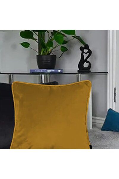 REGAL IN HOUSE In House | square Velvet Decorative Cushions Solid Design - 60...