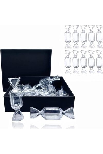 SYOSI Mini Jewelry Organizer, 10pcs Yellow Candy Shaped Jewelry Box Ring Orga...