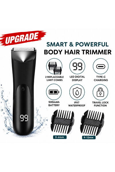Choice1 NEW UPGRADE Professional Groin Body Hair Trimmer Ball Shaver for Men ...