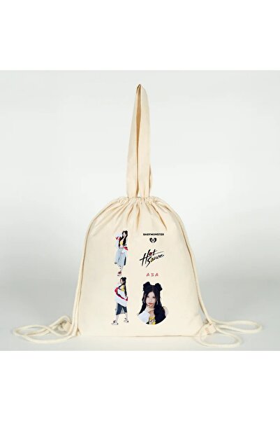 Generic Brand Asa Babymonster K-Pop Printed Versatile Drawstring Cloth Bag 35...