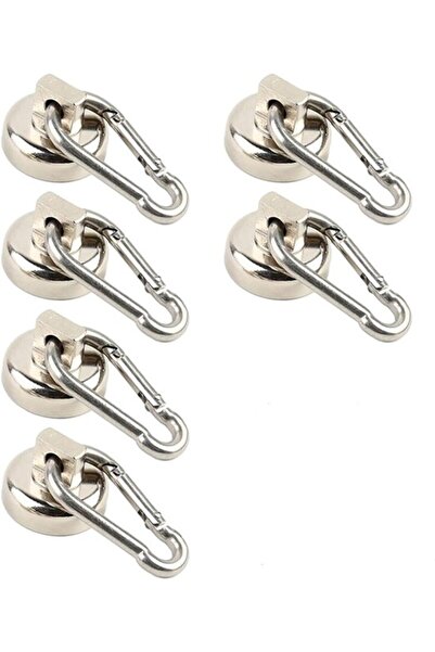 STARSTAR Six magnetic hooks, rotatable magnetic carabiners, made of neodymium...