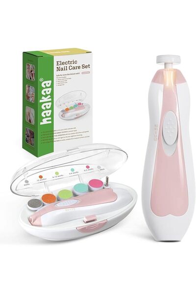 Haakaa Baby Nail Trimmer Electric Safe Baby Nail Clippers Baby Nail File Kit ...