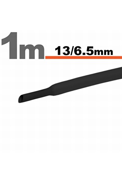 Alista Home Tub termocontractabil negru 13/6.5 mm, tub izolator pentru cablur...