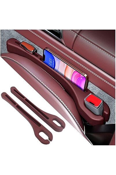 GENERAL 2PCS Car Seat Gap Filler Organizer with Phone Holder,[Upgrade Version...