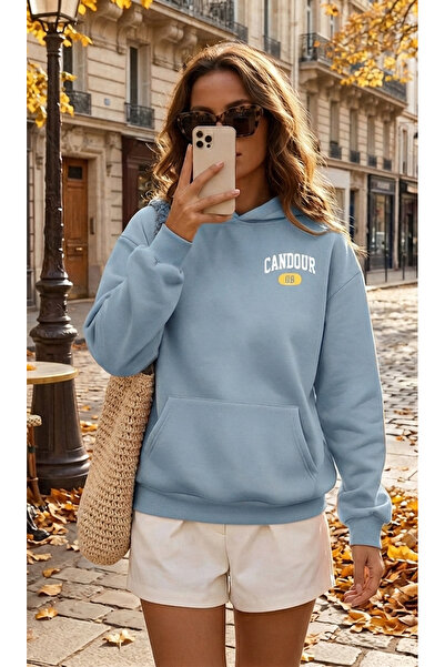 uyguntarz Unisex Printed Oversize Hoodie Hooded Sweatshirt