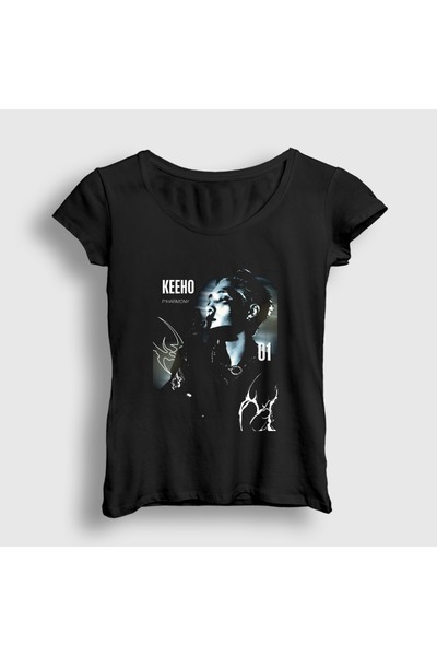 Presmono Women's Black Keeho K-Pop P1Harmony T-Shirt 620119Tt