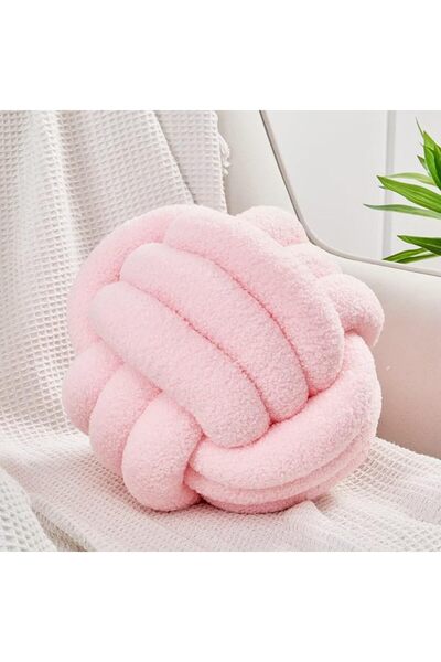 Uvvyui Knot Pillow Ball, Soft Home Decorative Round Throw Pillow, Handmade Kn...
