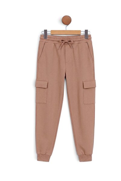 VOY KİDS Boys' Cotton Jogger Sweatpants – Cargo Pockets and Drawstring |   Co...