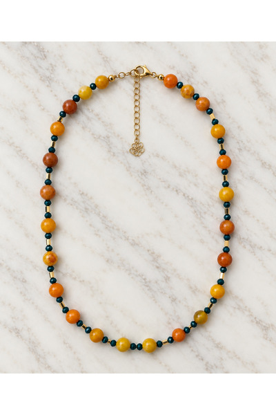 Parla Takı Studio Natural Agate Stone Necklace