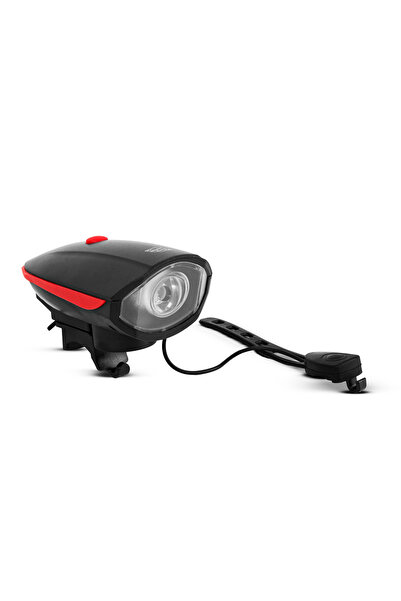 Alista Home Lumină LED pentru bicicletă cu claxon electric, 450lm, USB, IP55,...