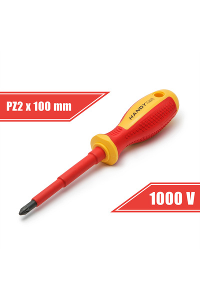 Alista Home Șurubelniță izolată PZ2 1000V cu vârf magnetic, tijă de 100 mm