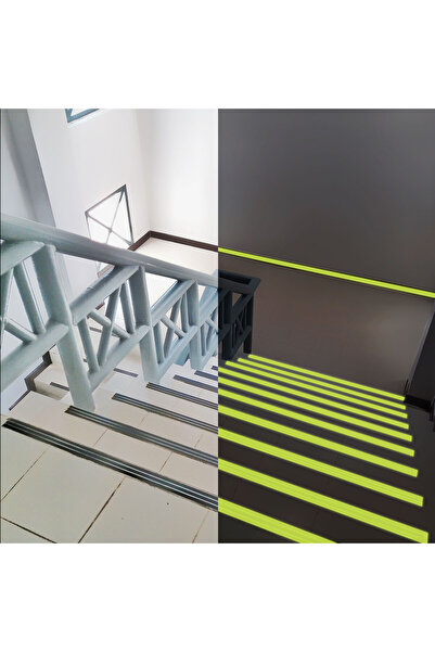 Alista Home Bandă adezivă fosforescentă antiderapantă 5 m x 50 mm, bandă de s...