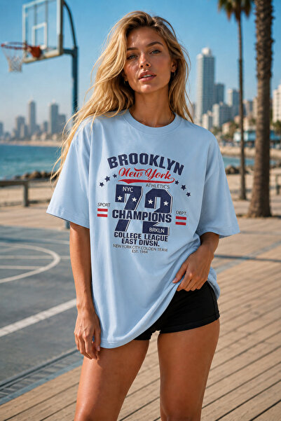FECCY Premium Brooklyn majica sa printom, oversize ženska majica, muška majic...