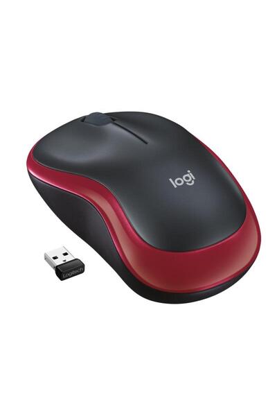 logitech M185 Ασύρματο ποντίκι, Κόκκινο