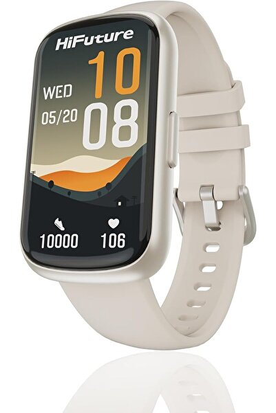 HiFuture EVO2 1.47-Inch IPS Display Smart Band for Unisex, Beige