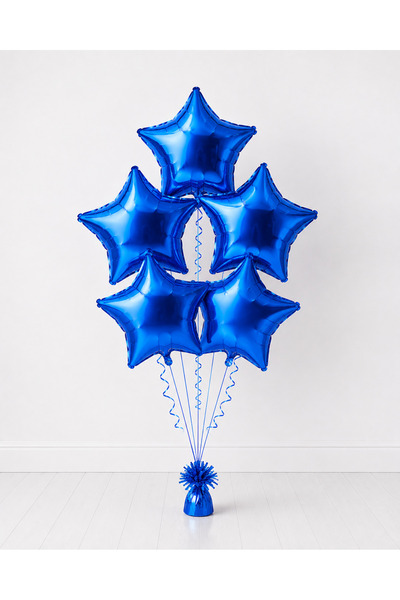 Balonsan 18" Star Foil Balloon 45 cm Blue 1 Piece