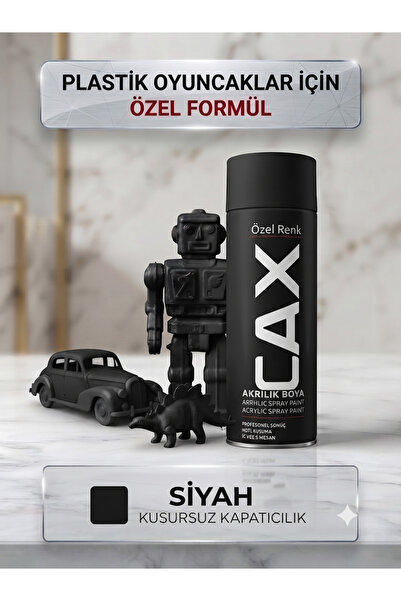 caxcolors CAX Plastik Oyuncaklar İçin Özel Akrilik Sprey Boya Kusursuz Kapatı...