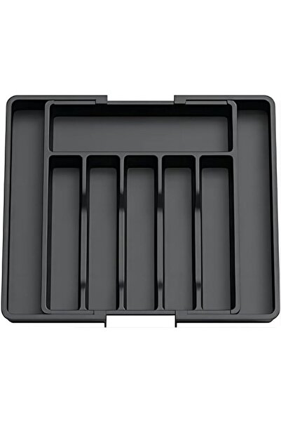 GENERAL Expandable Utensil Tray for Kitchen Drawer - BPA Free Adjustable Silv...