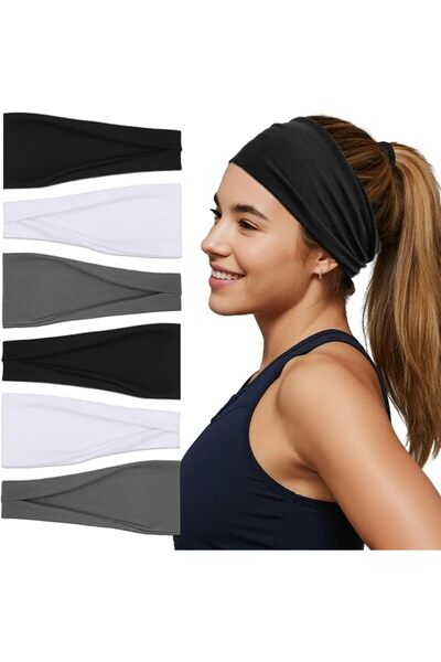 GENERAL Sefiinh 6 Pcs Headbands For Women, Wide Stretchy Headband, Soft Head ...