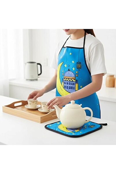 Generic Saudi Arabian Traditional Kitchen Apron 3 Pieces Dallah Design Waterp...