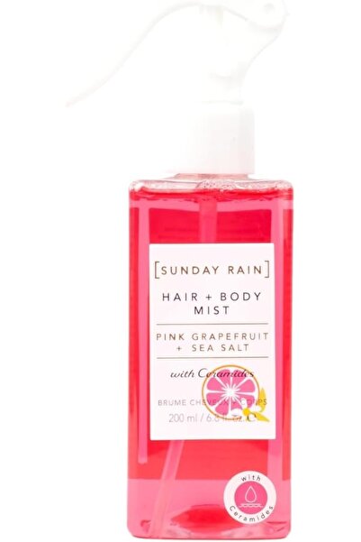Sunday Rain Vitamin-Rich Pink Grapefruit and Sea Salt Hair and Body Mist, Swe...