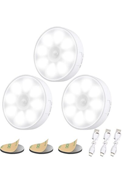 GENERAL 3 Pack Motion Sensor Lights Indoor, Night Light Stick on Wall, Cordle...