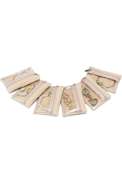 Bukela 6 PCS Travel Jewelry Pouch Bags, Velvet Jewellery Pouch With Zipper - ...