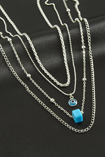 SORA GROUP Nazar Glass Bead Quadruple Necklace