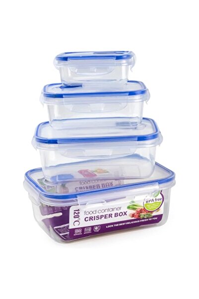 Generic 4 Pieces Crisper Box Food Container | Food Saver | Bpa free, LS-4104