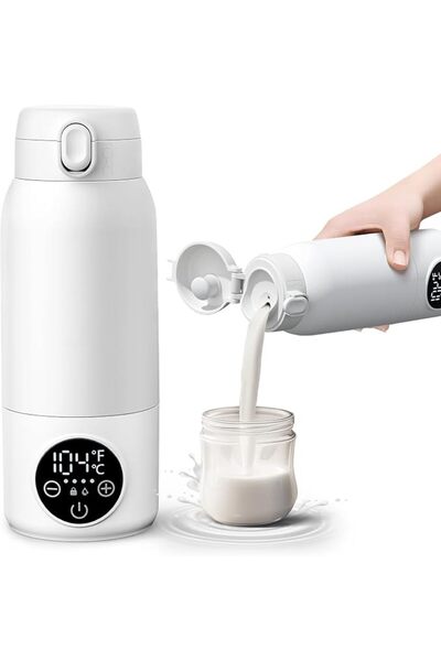 XICEN Portable Bottle Warmer for Travel, Fast Heating Milk Warmer On The Go,T...
