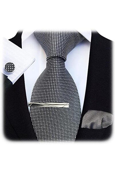 GENERAL [New Design] Striped Plaid Mens Tie Formal Necktie Pocket Squares Tie...