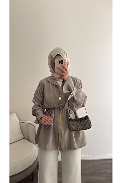 ELLA Fermuarlı Tencel Kap