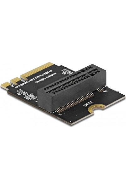 DELOCK M.2 key A + E αρσενικό σε αρσενικό υποδοχή key M γωνιακό Μαύρο (64137)