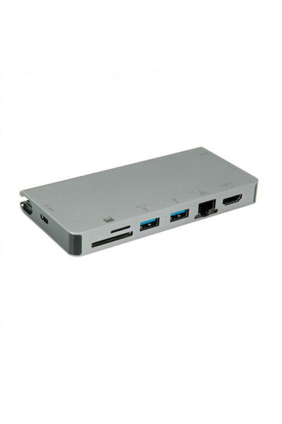 Roline Σταθμός σύνδεσης USB-C με HDMI 4K, PD, Ethernet και σύνδεση 2 οθονών, ...